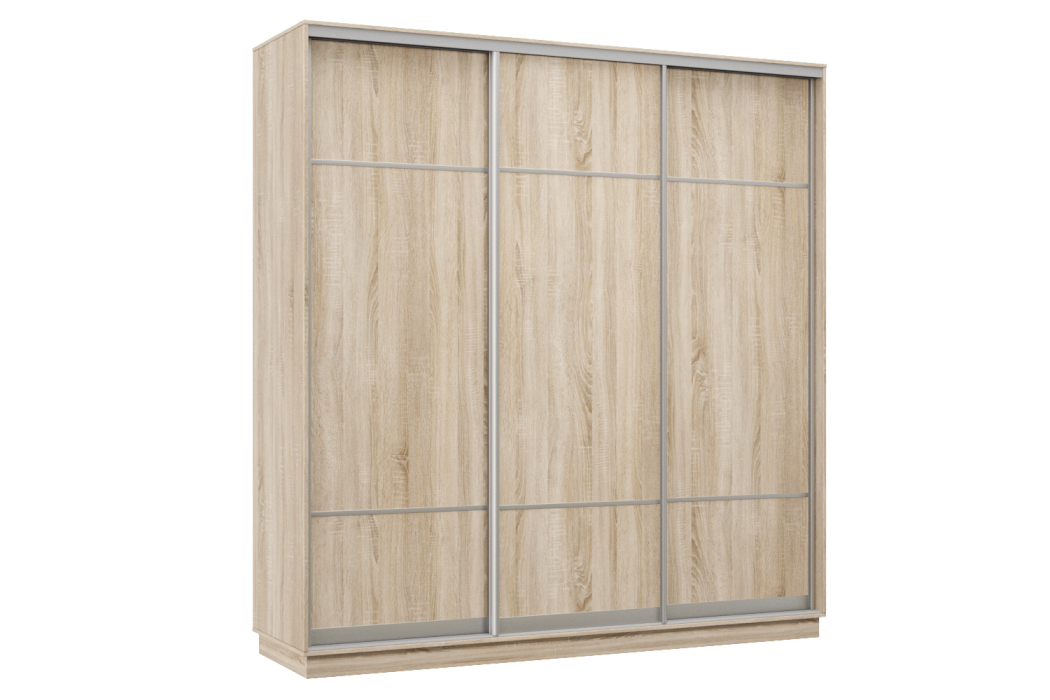 Шкафы-купе 3-х дверные, Шкаф-купе Премьер Лайт 62 (08;08;08) трехдверный