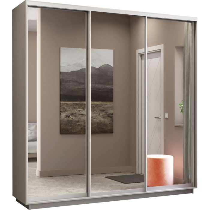 Шкафы-купе, Шкаф-купе Экспресс Экспенс трио 2400 x 2400 x 600