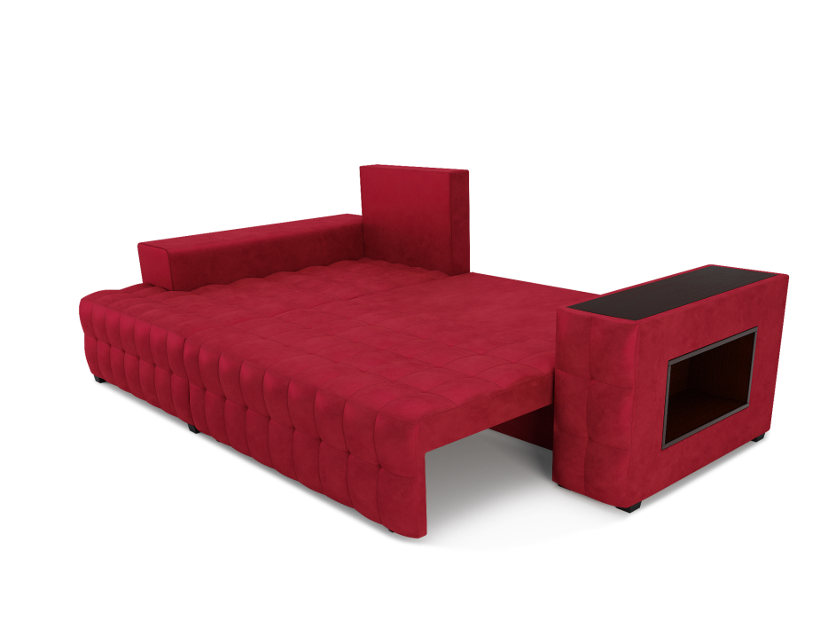 Диваны угловые в гостиную, Угловой диван Магерит левый угол, вельвет (бархат)