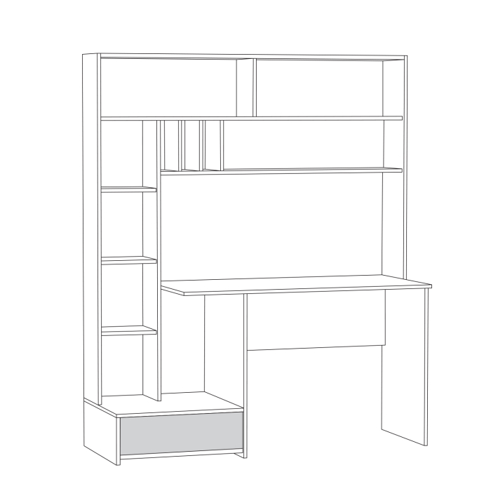 Прямые компьютерные столы, Стол письменный Лайт 03.243 Н, плэйн, дымчатый зеленый