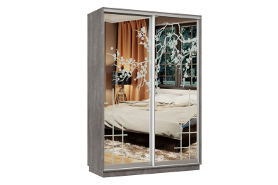 Шкаф-купе Премьер Лайт 02 Мини П-3159 двухдверный