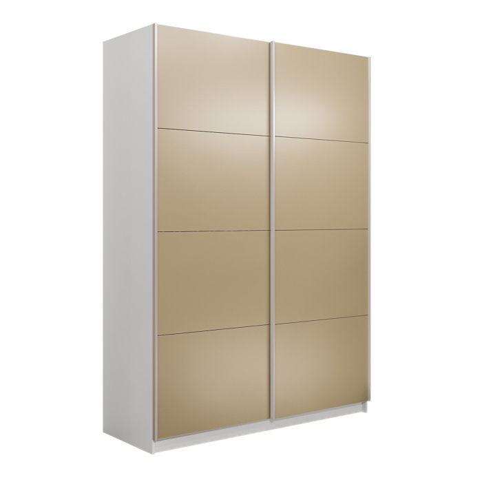 Шкафы-купе 2-х дверные, Шкаф-купе Прайм 2-х дверный Стекла фисташка/Доводчики 120х57х230