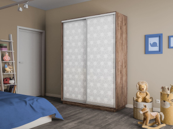 Шкаф-купе Экспресс 2-х дверный Фотопечать Калейдоскоп Стекла 120х45х240