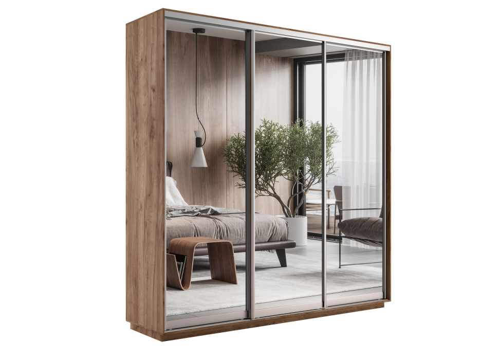 Шкафы-купе, Шкаф-купе Экспресс Экспенс трио 2400 x 2400 x 600