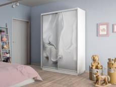 Шкафы-купе 2-х дверные, Шкаф-купе Экспресс 2-х дверный Фотопечать Шелк Стекла 140х60х240