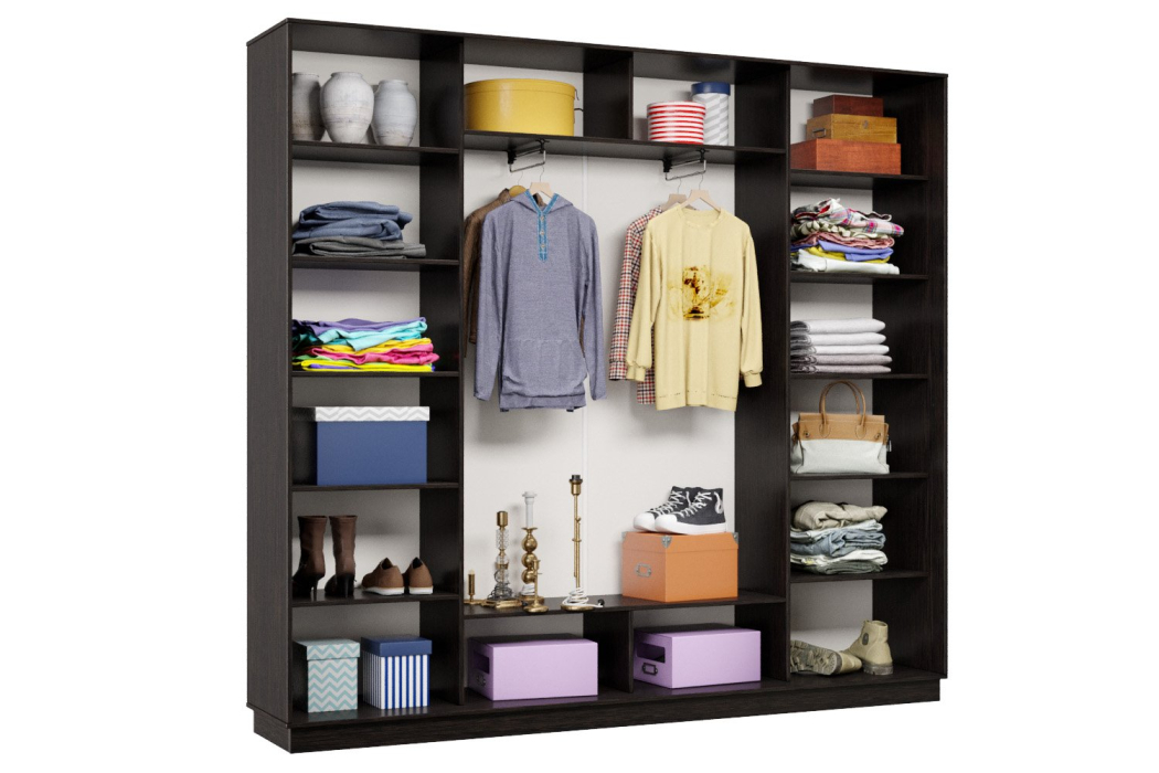 Шкафы-купе 3-х дверные, Шкаф-купе Премьер Лайт 59 (01;02;01) трехдверный