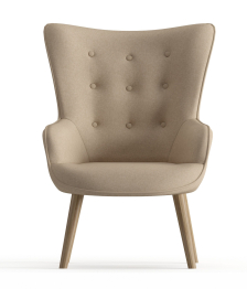 Кресло дизайнерское Шелли, рогожка