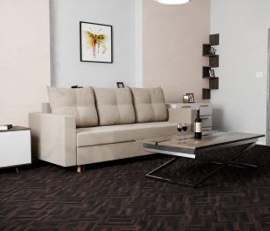 Прямой диван Гармония,еврокнижка,велюр