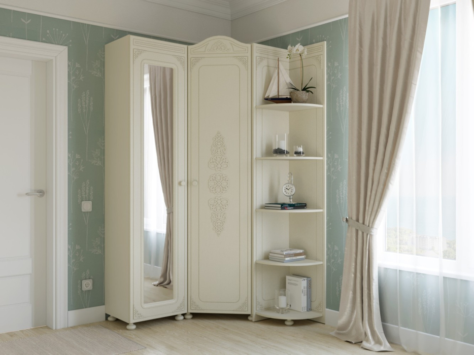 Шкафы пеналы, Шкаф Ассоль плюс АС-532К с зеркалом (правый)