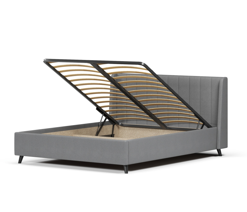 Мягкая кровать, Кровать Милла 140, велюр