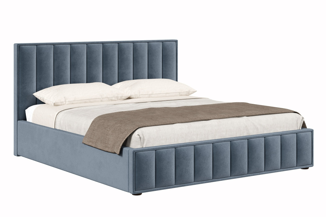 Мягкая кровать, Кровать Анкона 1800 с подъёмным механизмом, велюр