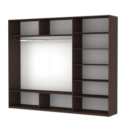 Шкаф Прайм трио  Зеркало 2300 х 1800 х 570