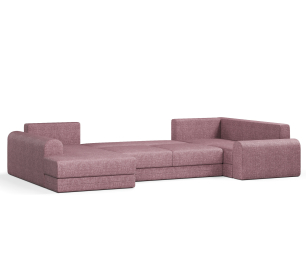 Угловой диван Модерно П-образный, рогожка