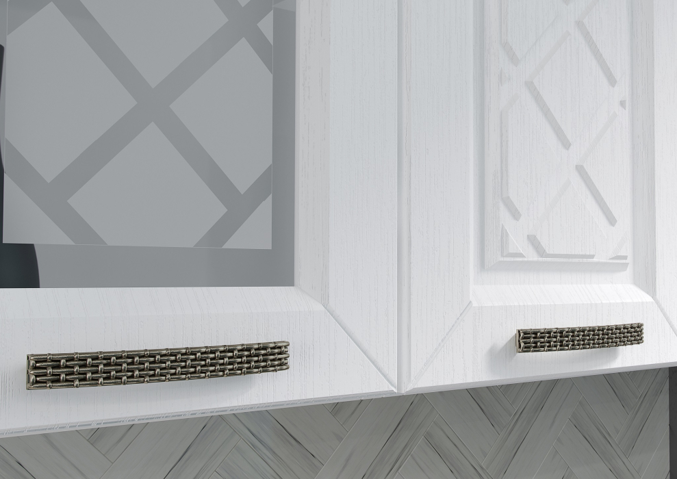 Кухонные гарнитуры, Кухня Агава Акация белая МДФ 1,6 м