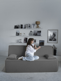 Диван бескаркасный Клайд, велюр