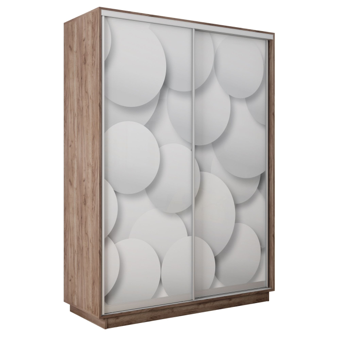 Шкафы-купе 2-х дверные, Шкаф-купе Экспресс 2-х дверный Фотопечать Шары Стекла 160х60х240