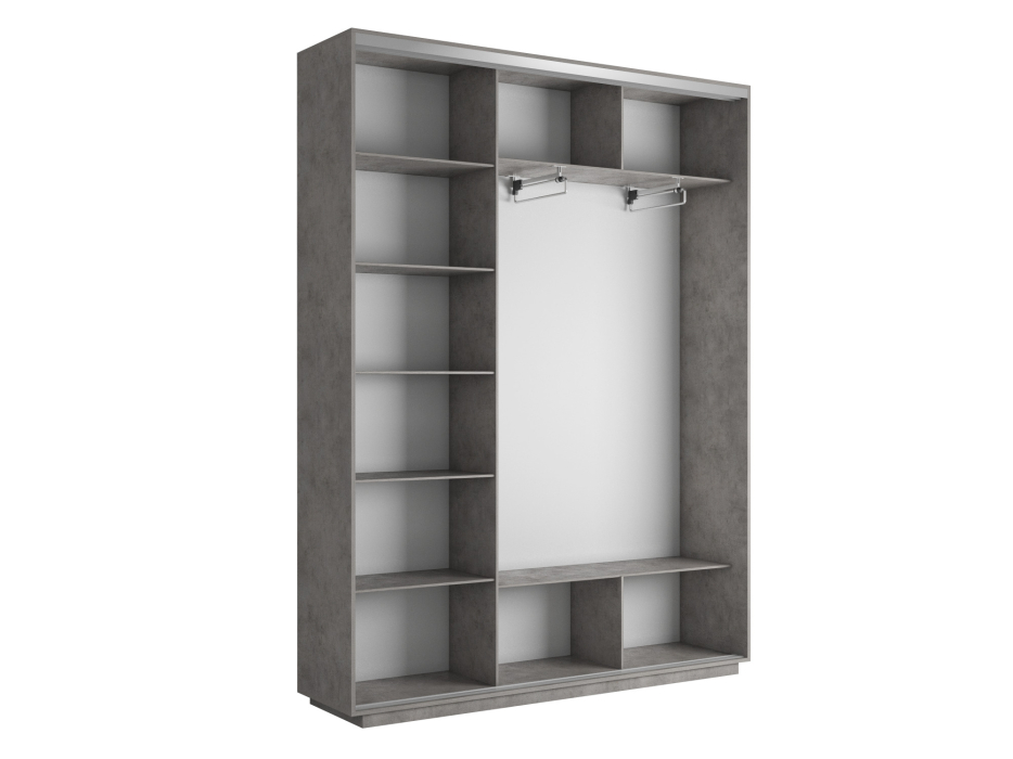 Шкафы-купе 3-х дверные, Шкаф-купе Экспресс 3-х дверный Фотопечать Шелк Стекла 240х45х220