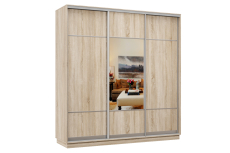 Шкафы-купе 3-х дверные, Шкаф-купе Премьер Лайт 32 (08;11;08) трехдверный