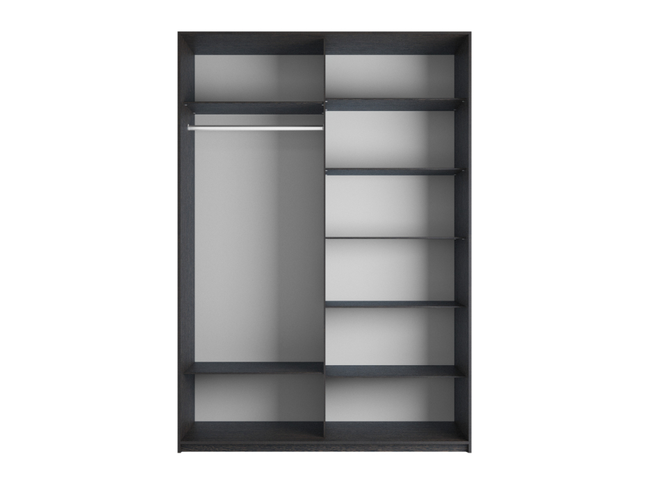 Шкафы-купе 2-х дверные, Шкаф-купе Прайм 2-х дверный ДСП/Стекло пудра/Доводчики 120х57х230