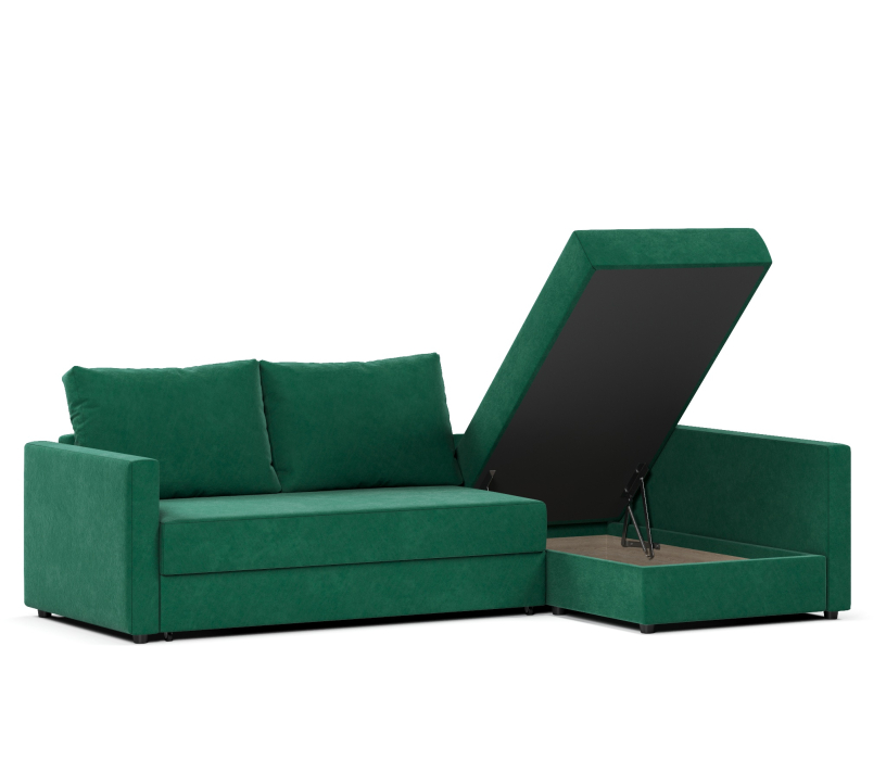 Диваны угловые, Диван угловой Фрисби дельфин, велюр