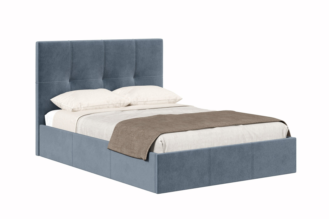 Мягкая кровать, Кровать Марсель 1400, велюр