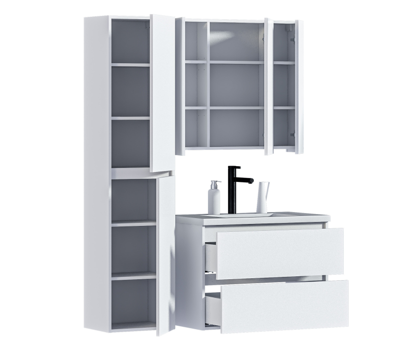 Мебель для ванных комнат, Набор для ванной Люкс-80 без раковины