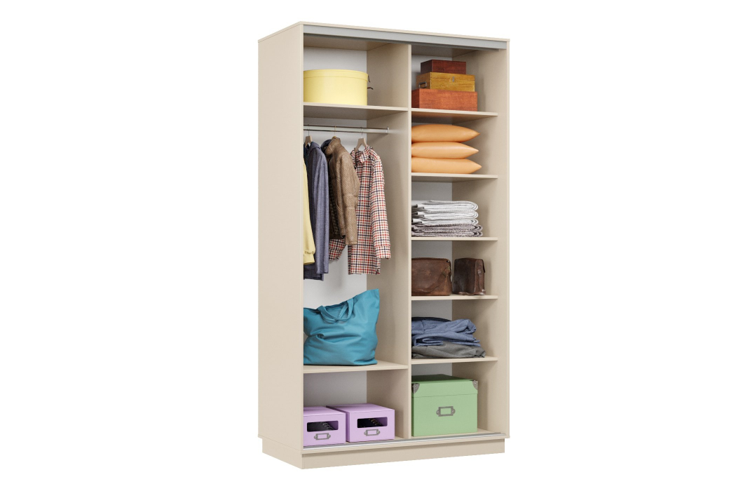 Шкафы-купе 2-х дверные, Шкаф-купе Премьер Лайт МИНИ 02 (08;11) двухдверный