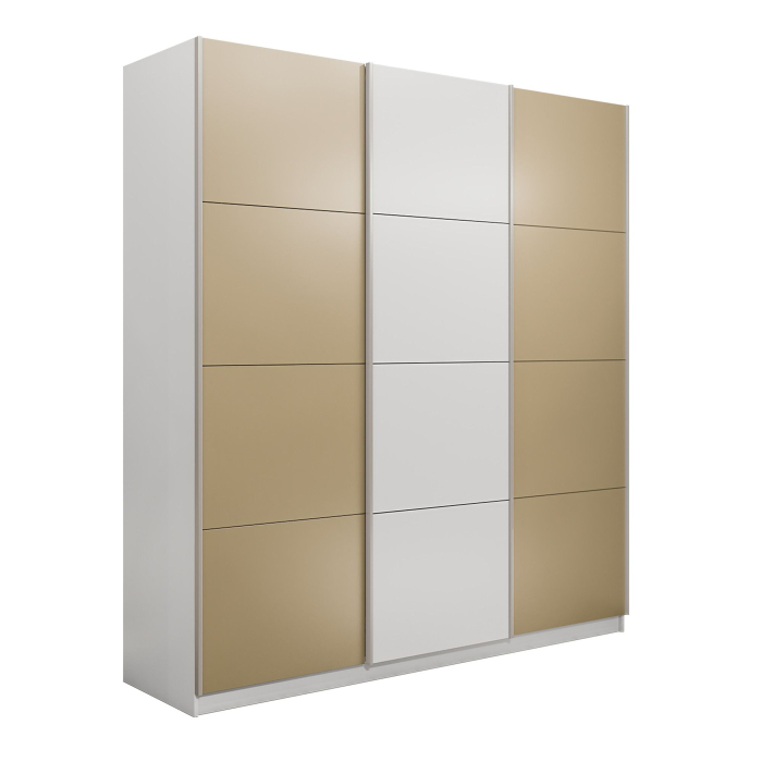 Шкафы-купе 3-х дверные, Шкаф-купе Прайм 3-х дверный Стекла фисташка/ДСП/Доводчики 210х57х230