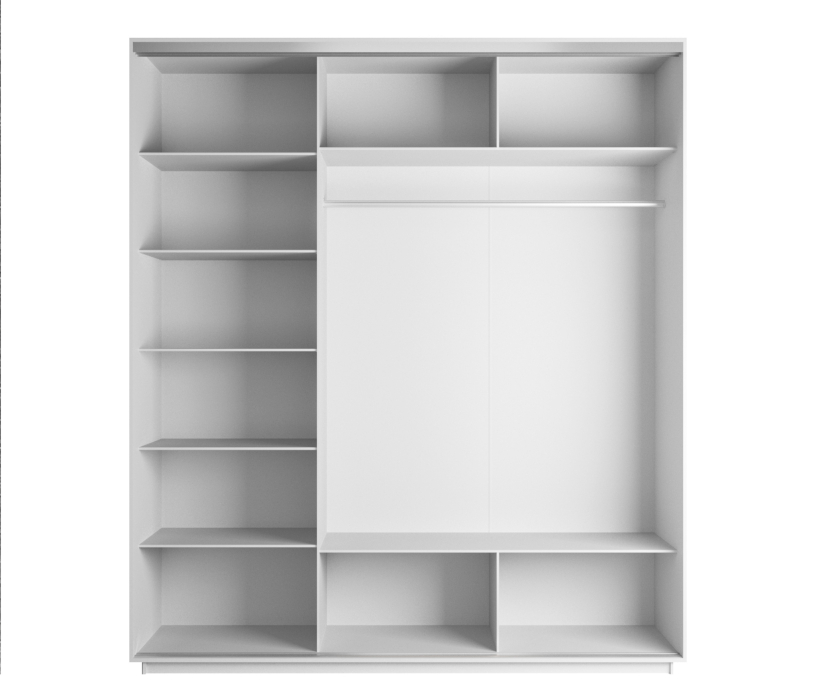 Шкафы-купе, Шкаф-купе Экспресс Экспенс трио 2400 x 2100 x 600