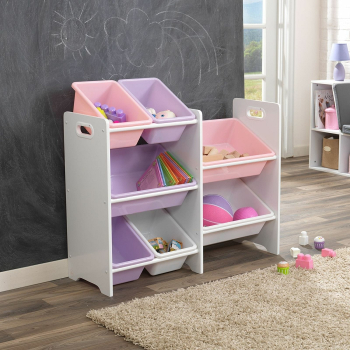 Детские полки, Система хранения с 7 контейнерами KidKraft