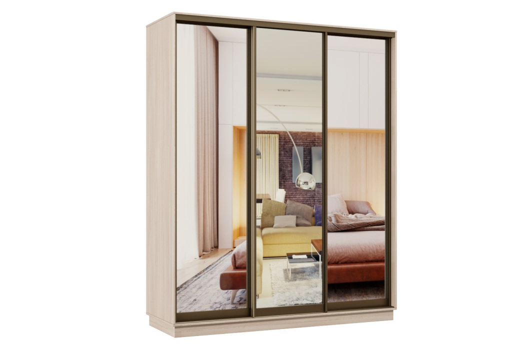 Шкафы-купе, Шкаф-купе Премьер 25 ясень шимо светлый