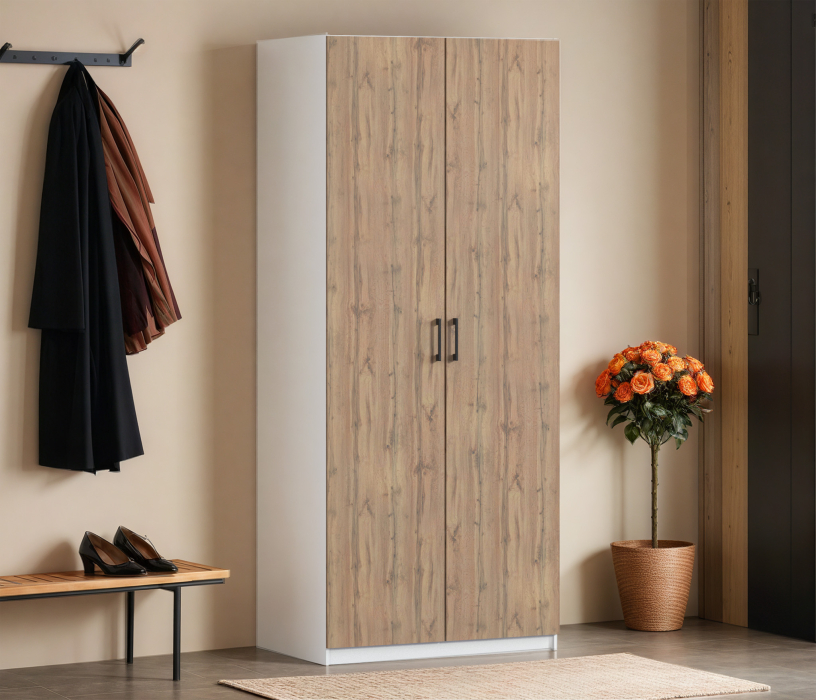 Для одежды, Шкаф двухдверный Макс 1000 мм, вариант №1 (ЛДСП)