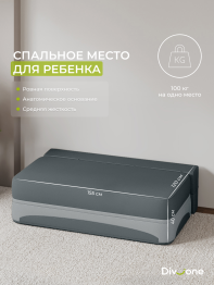 Бескаркасный диван-кровать Клиффорд Мини, спальное место 1550*1900 мм велюр