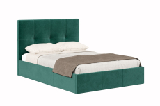 Мягкая кровать, Кровать Марсель 1400 с подъёмным механизмом,  велюр