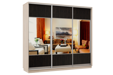 Шкаф-купе Премьер Лайт 57 (05;05;05) трехдверный