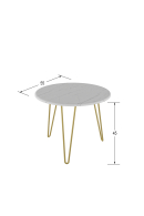 Журнальные столики, Стол журнальный Рид Голд 430