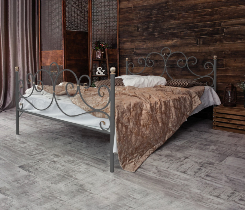 Кованые кровати, Кованая кровать Флоренция 1.4 с двумя спинками
