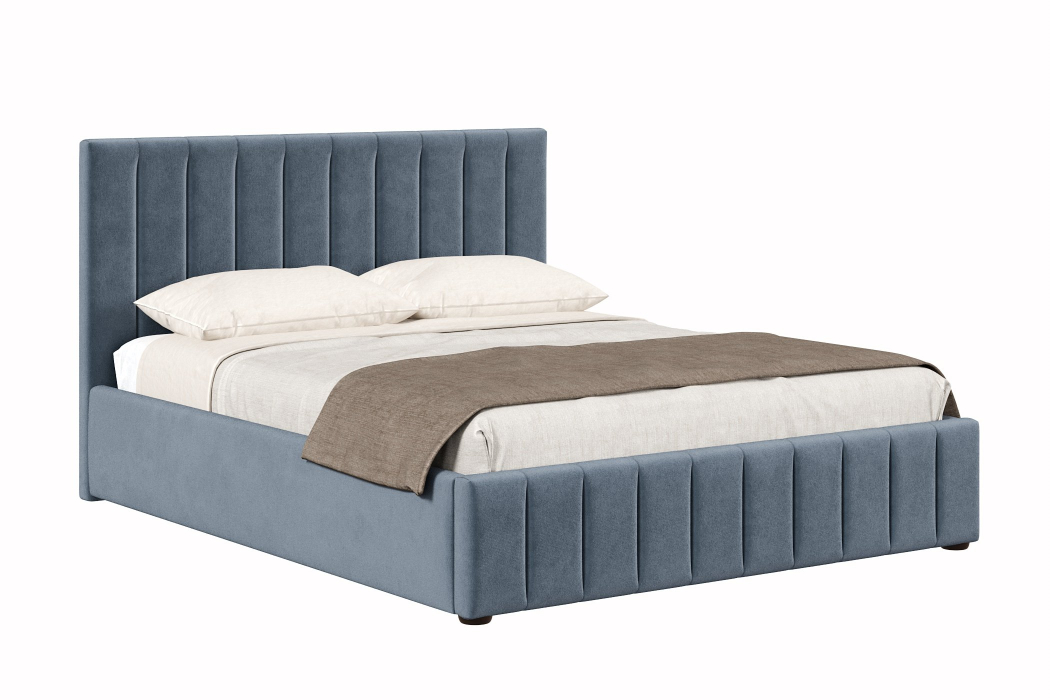 Мягкая кровать, Кровать Верона 1600 с подъёмным механизмом, велюр