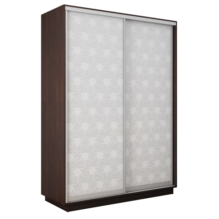 Шкафы-купе 2-х дверные, Шкаф-купе Экспресс 2-х дверный Фотопечать Калейдоскоп Стекла 120х45х220