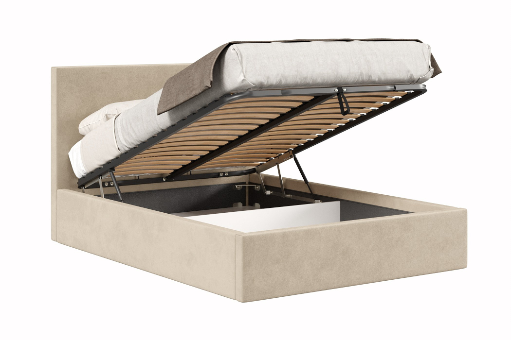 Мягкая кровать, Кровать Парма 1400 с подъёмным механизмом