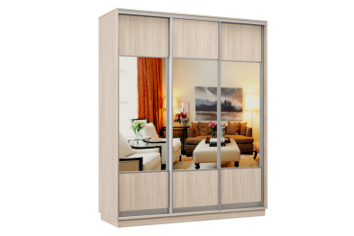 Шкаф-купе Премьер Лайт 42 (05;05;05) трехдверный