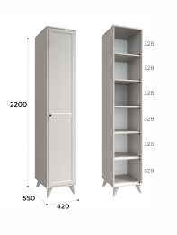 Шкаф-пенал Вильям ВМ-10