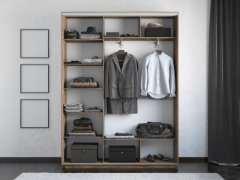 Шкаф-купе Экспресс 3-х дверный Фотопечать Квадрат Стекла 210х45х220