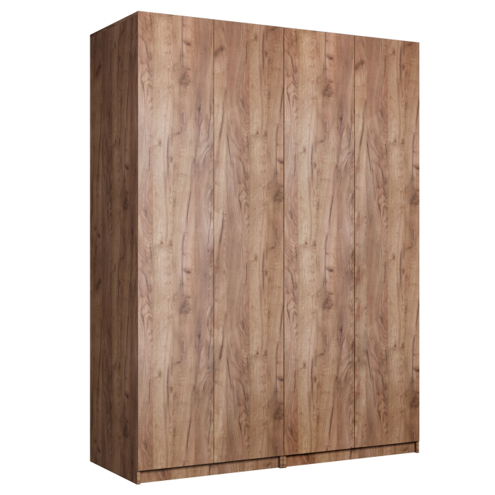 Шкафы распашные, Распашной шкаф Локер 800+800 (Гармошка с системой Push to Move/Правый) с полками и ящиками слева