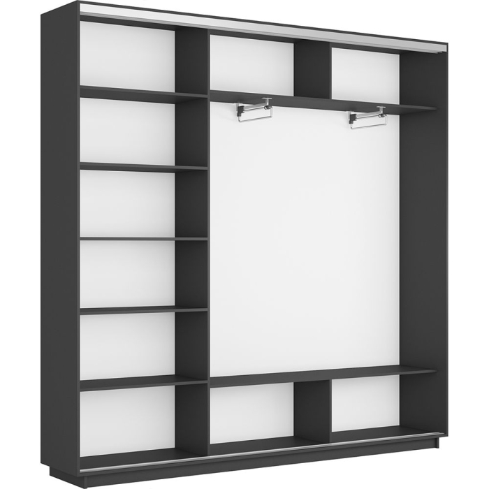 Шкафы-купе 3-х дверные, Шкаф-купе Экспресс 3-х дверный Фотопечать Калейдоскоп Стекла 210х45х240