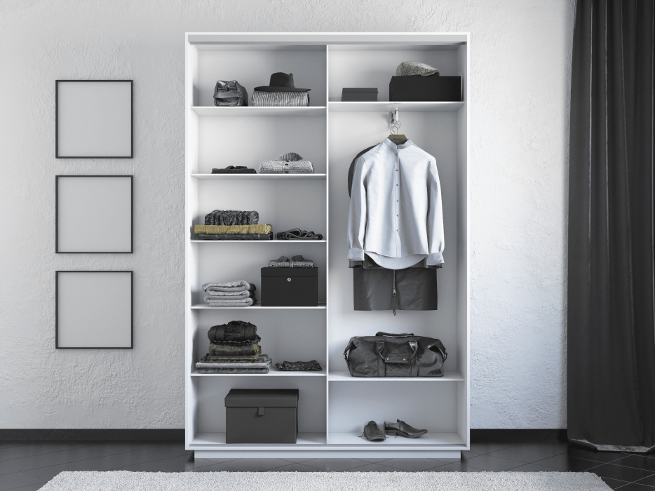 Шкафы-купе 2-х дверные, Шкаф-купе Экспресс 2-х дверный Фотопечать Квадрат Стекла 140х45х220