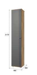 Шкаф-пенал Эмилия ЭЛ-12К глухой
