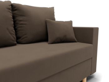 Прямой диван Адам, НПБ,еврокнижка,велюр