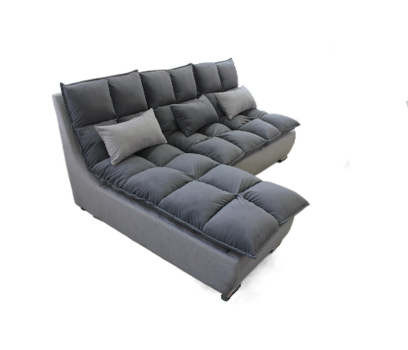 Диваны угловые в гостиную, Угловой диван Доменика с оттоманкой, велюр