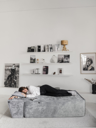 Бескаркасная оттоманка Клайд,плюше